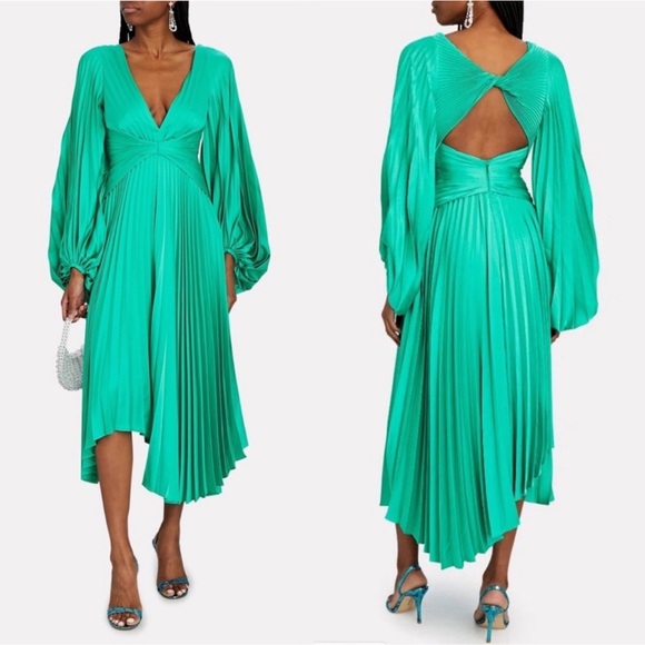 Acler Dresses & Skirts - ACLER Plunge Neck Long Evening Dress - like new